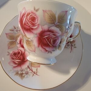 Queen Anne Pink Rose Fine Bone China Tea Set